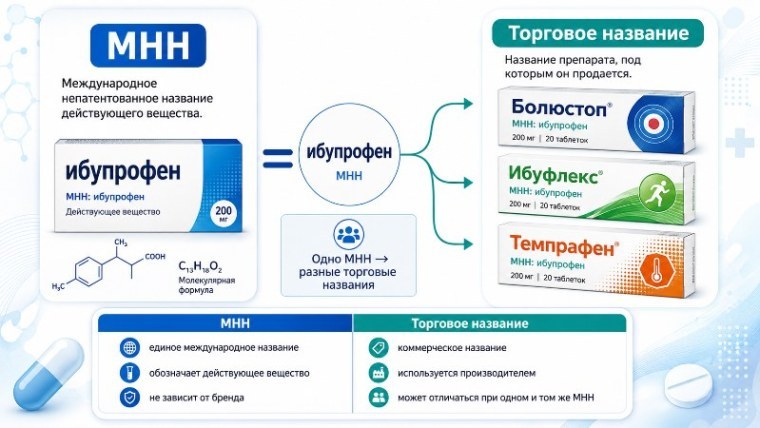 Что такое МНН препарата: простыми словами о действующем веществе лекарства