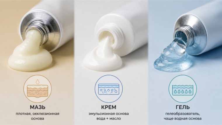 Мазь, крем и гель: в чем разница